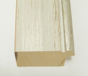 2 1/8" WHITE/GREY WITH SILVER LIP